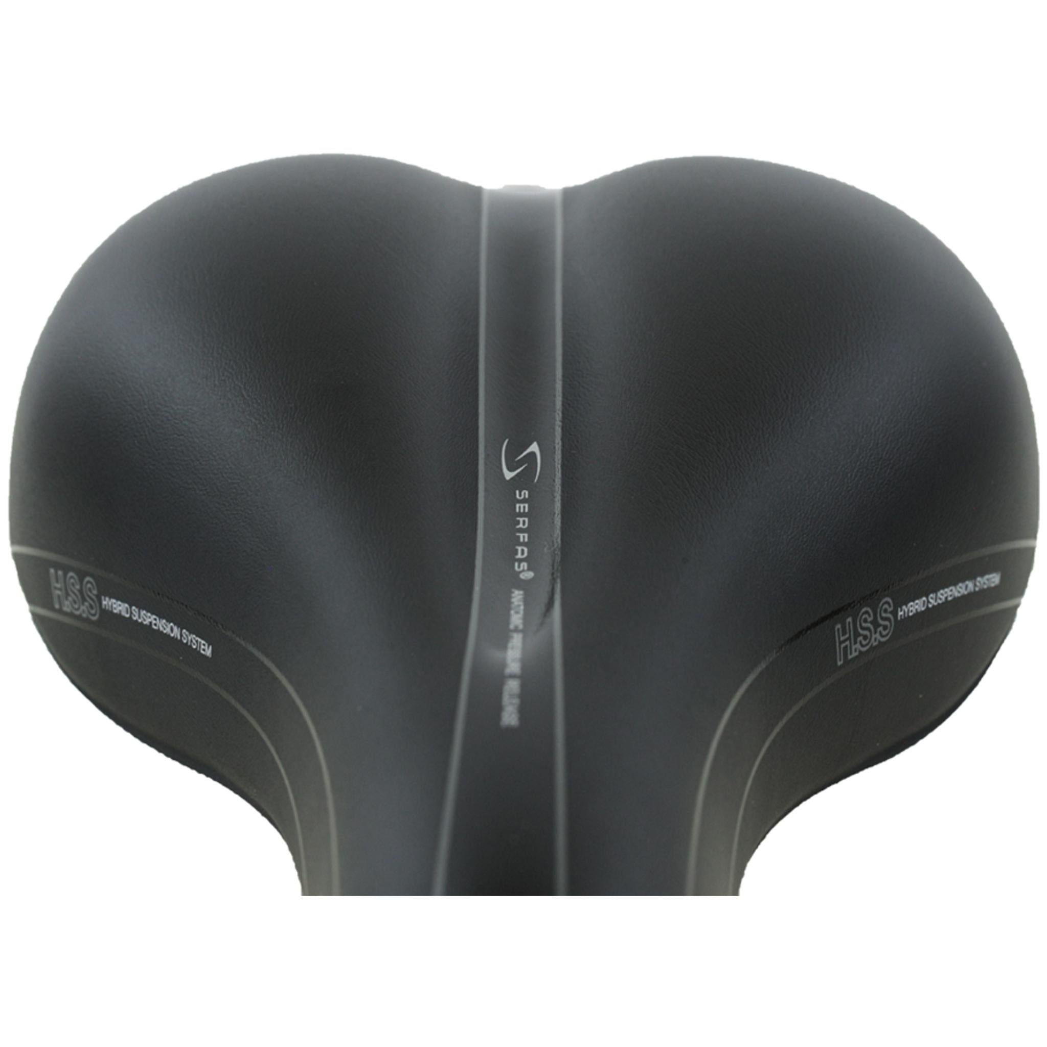 Serfas EG-DDM E-Gel Dual Density Men's Saddle 184mm Black