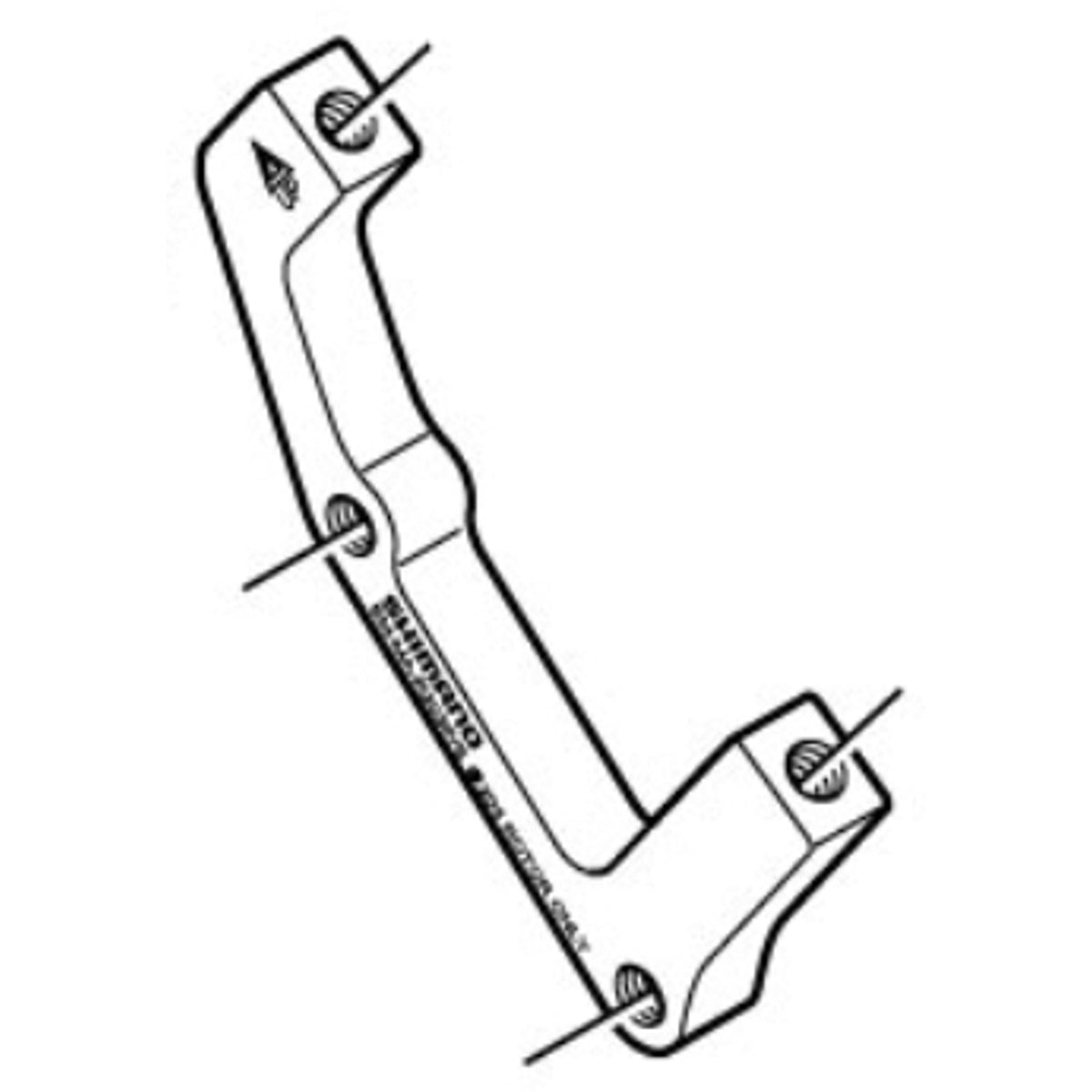 Adaptor Rear Mount Shimano F203 Post Mount Rear Disc Brake Adaptor 203mm – 99bikes.co.nz