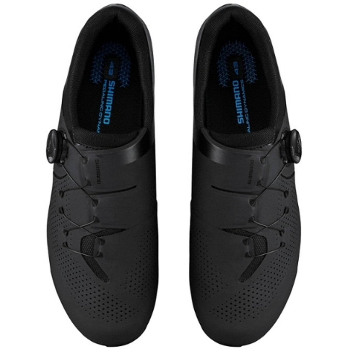Shimano RC3 Wide Road Shoes Black (E-Width) – 99bikes.co.nz