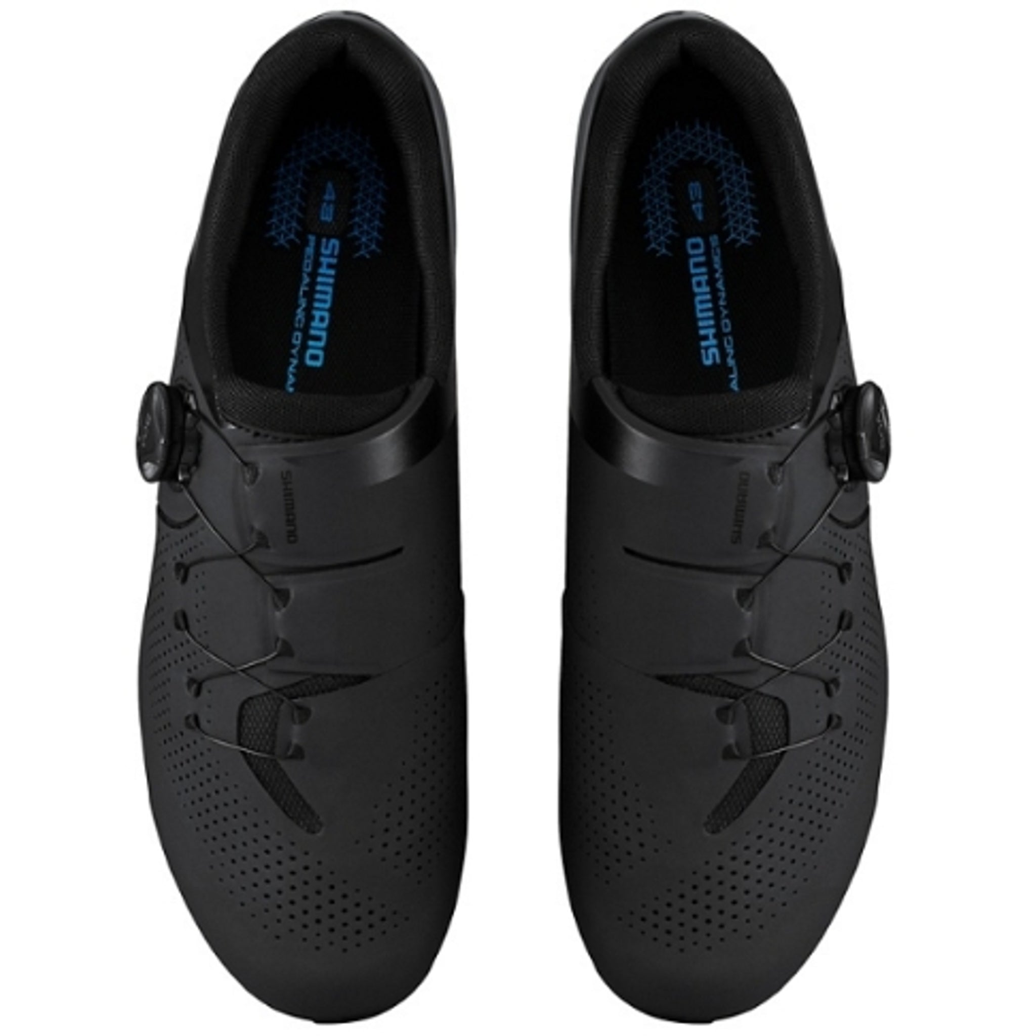 Shimano RC3 Wide Road Shoes Black (E-Width) – 99bikes.co.nz