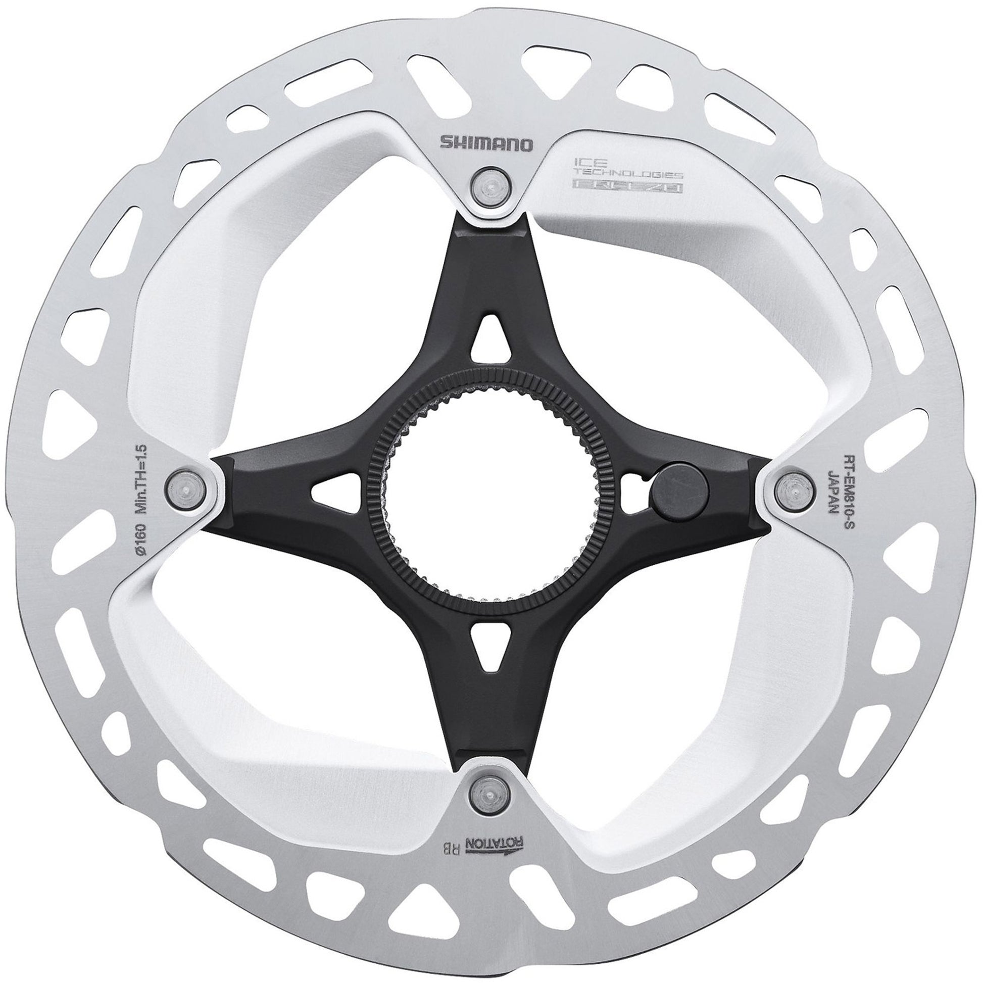 Shimano RT-EM910 Ice-Tech Disc Rotor 203mm Centrelock For Steps E-Bike