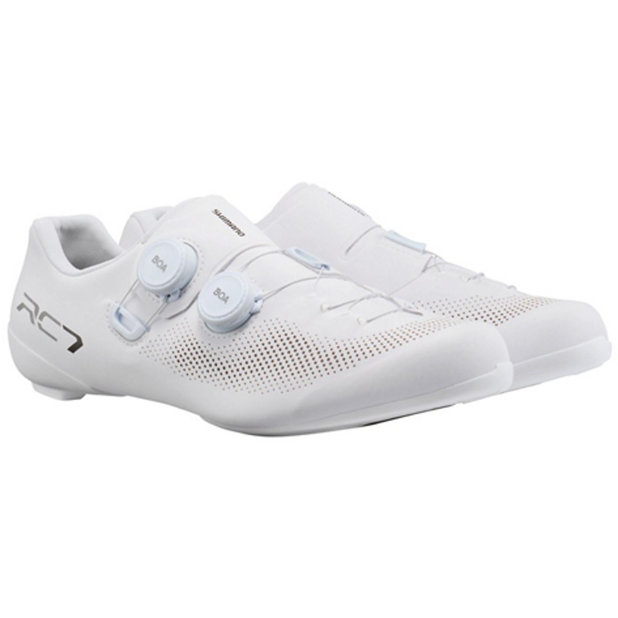 Shimano SH-RC703 Wide Road Shoes White