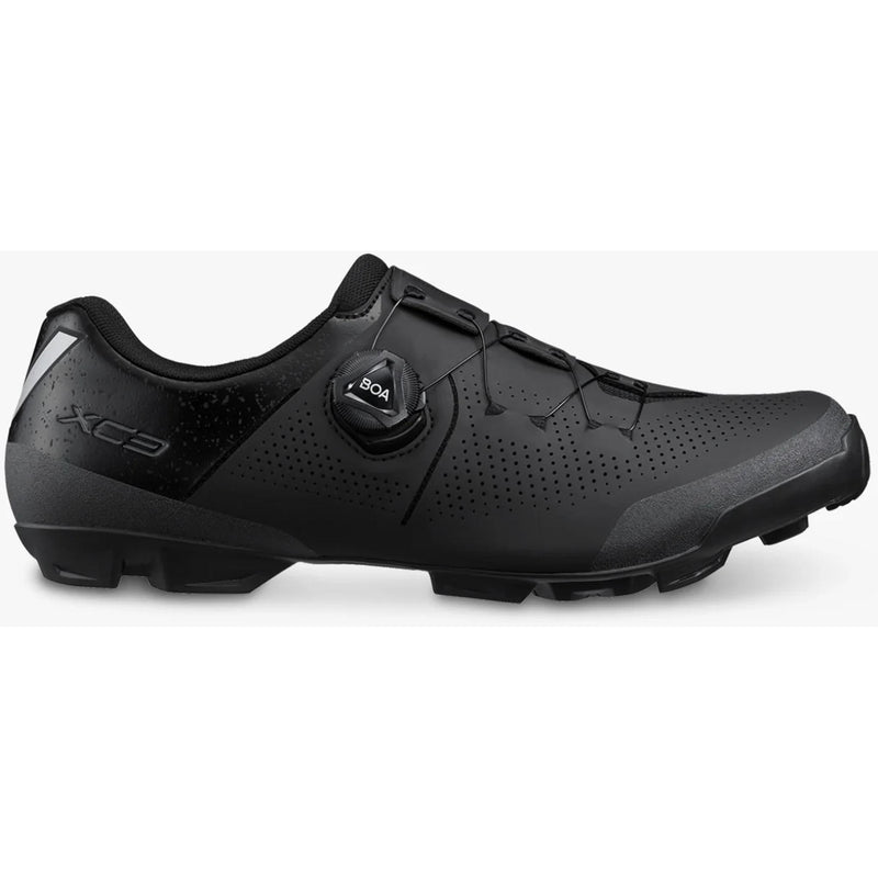 Shimano XC302 Wide Mens MTB Shoes Black 2025