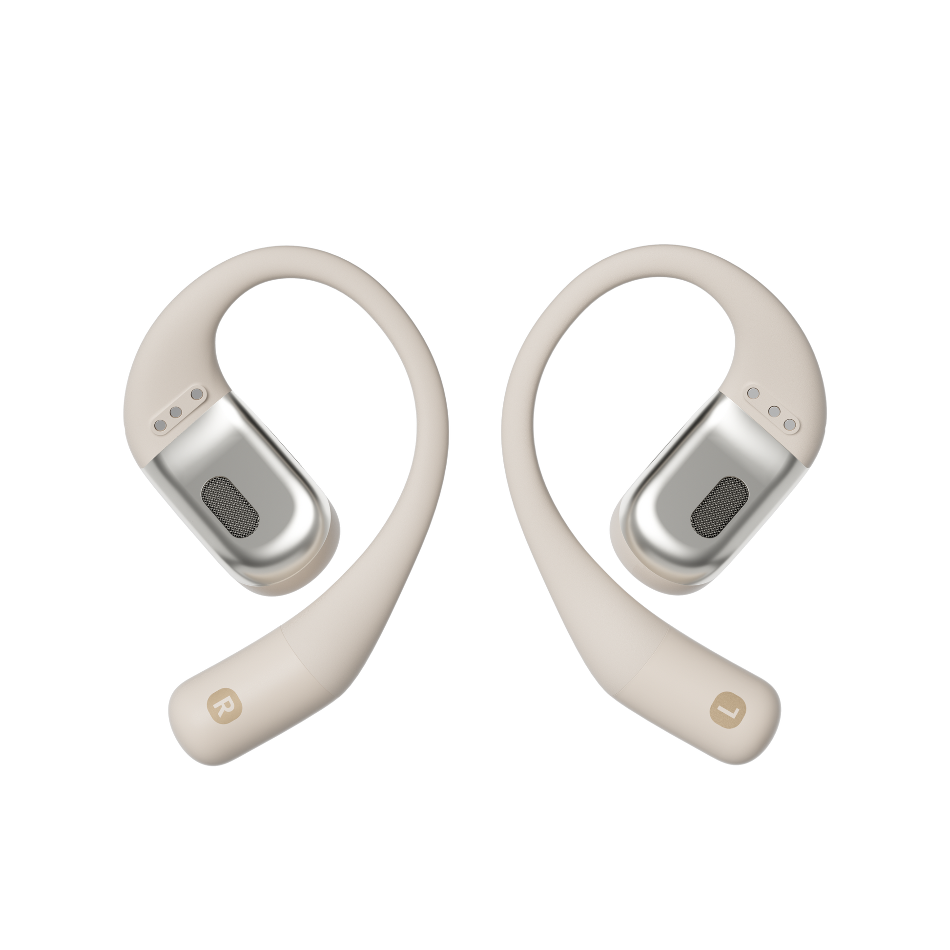 Shokz OpenFit True Wireless Bluetooth Headphones Beige
