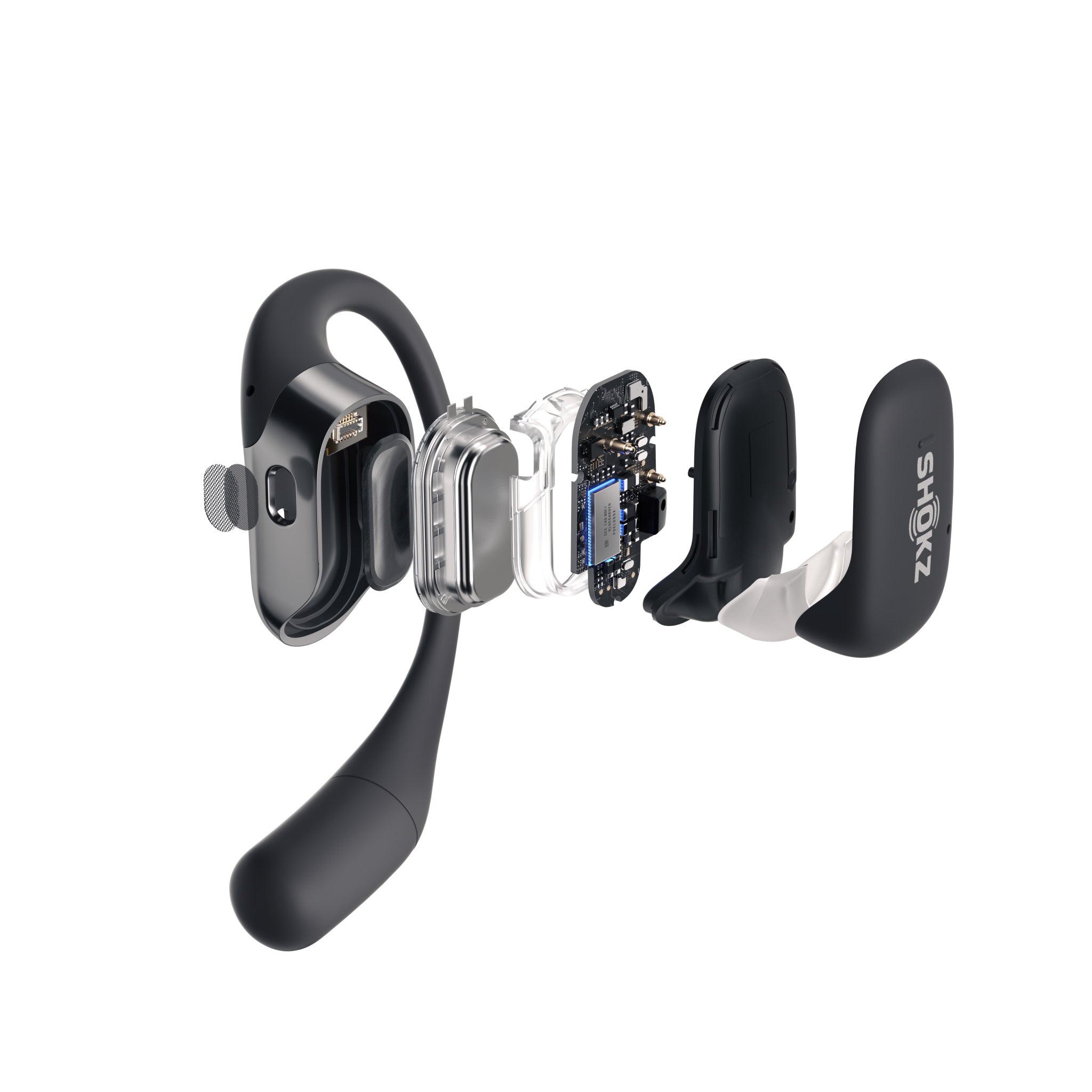 Shokz OpenFit True Wireless Bluetooth Headphones Black