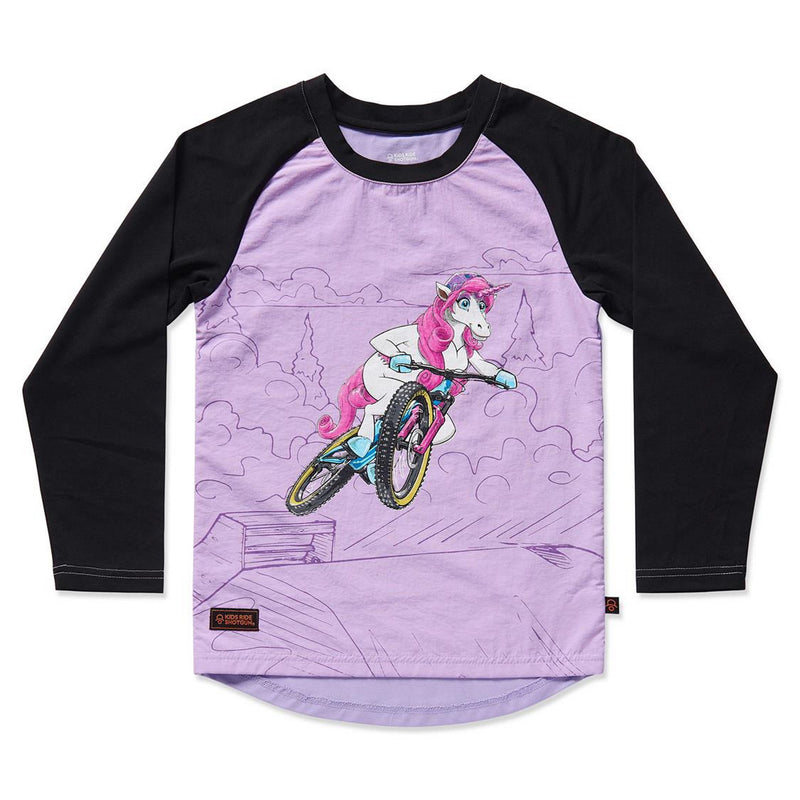 Shotgun Kids Windproof Long Sleeve MTB Jersey Unicorn