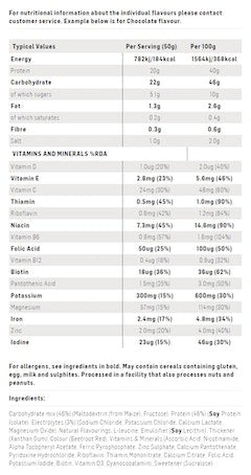 SiS REGO Rapid Recovery Performance Powder Strawberry 500g
