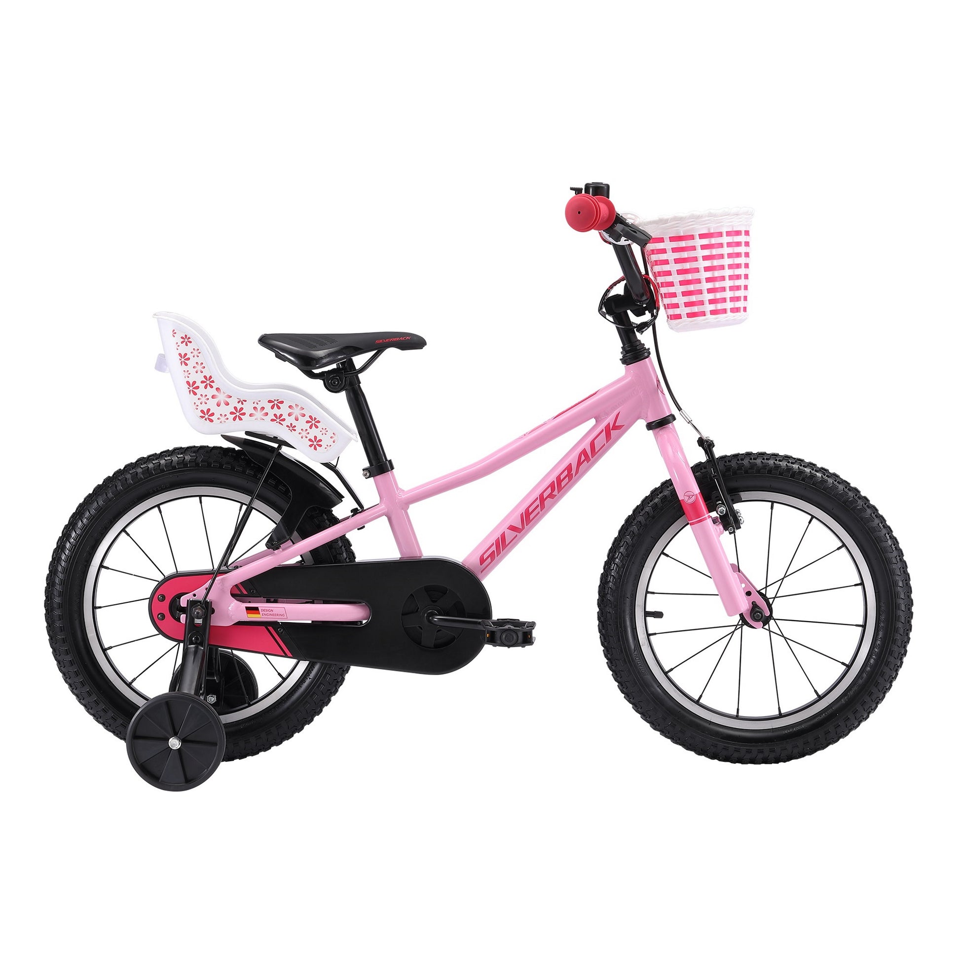 Silverback Skid 16" Kids Bike Pink/Coral