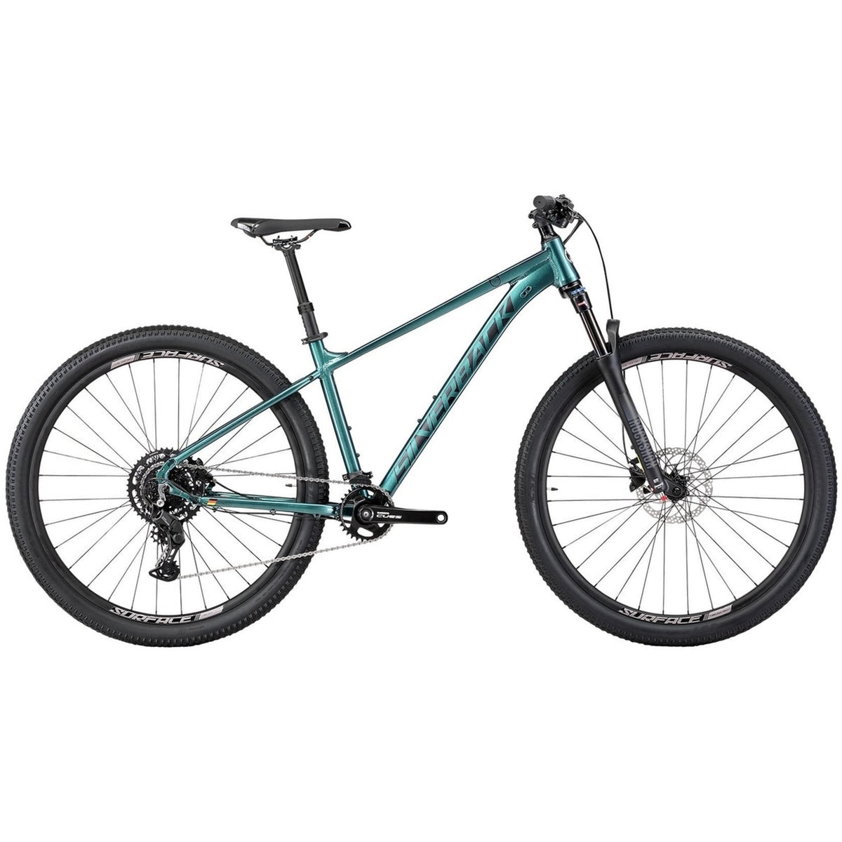 Silverback SE Series 9 Dropper Hardtail Mountain Bike Metallic Emerald/Matte Blue