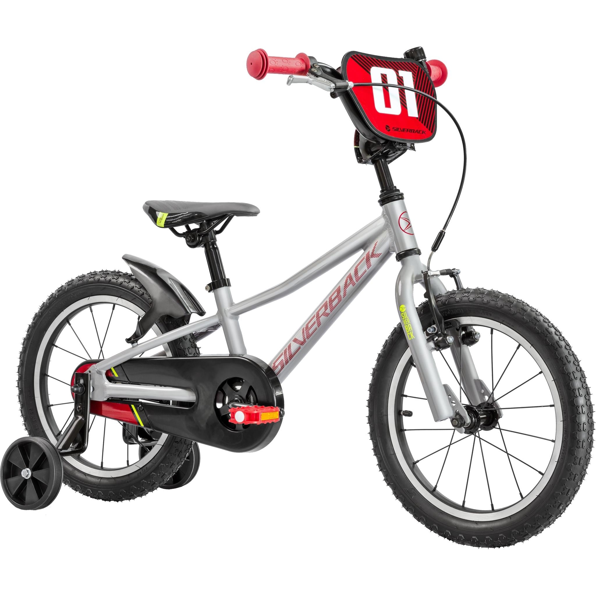 Silverback Skid 16" Kids Bike Moonwalk Grey