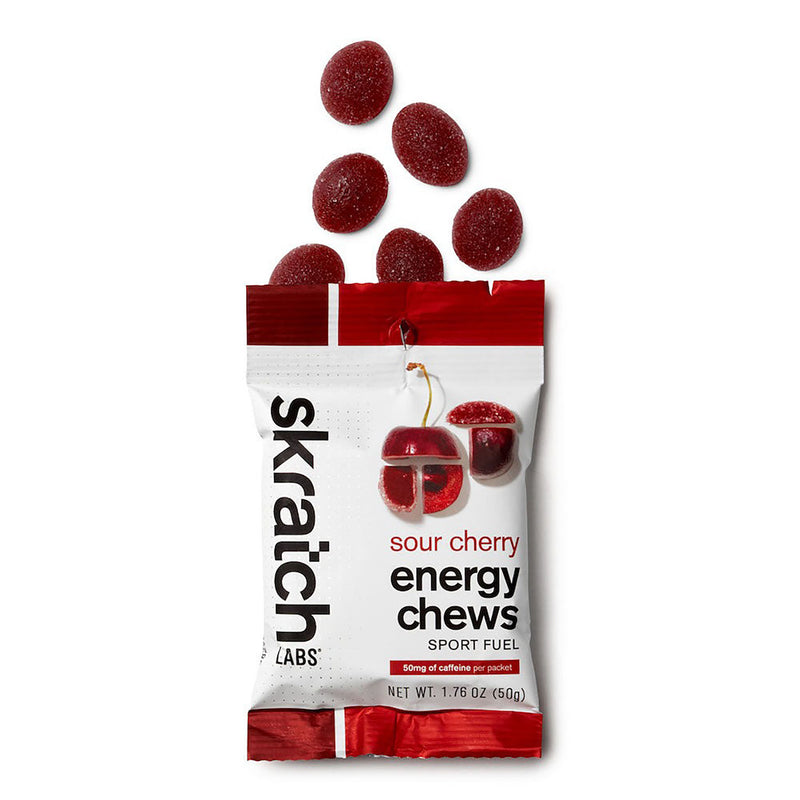 Skratch Labs Energy Chews Sour Cherry 50g (caffeinated)