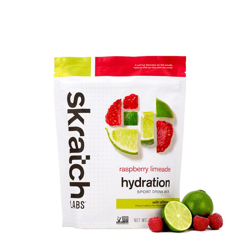 Skratch Labs Hydration Sport Drink Mix Raspberry Limeade (caffeinated) (20 Serves)