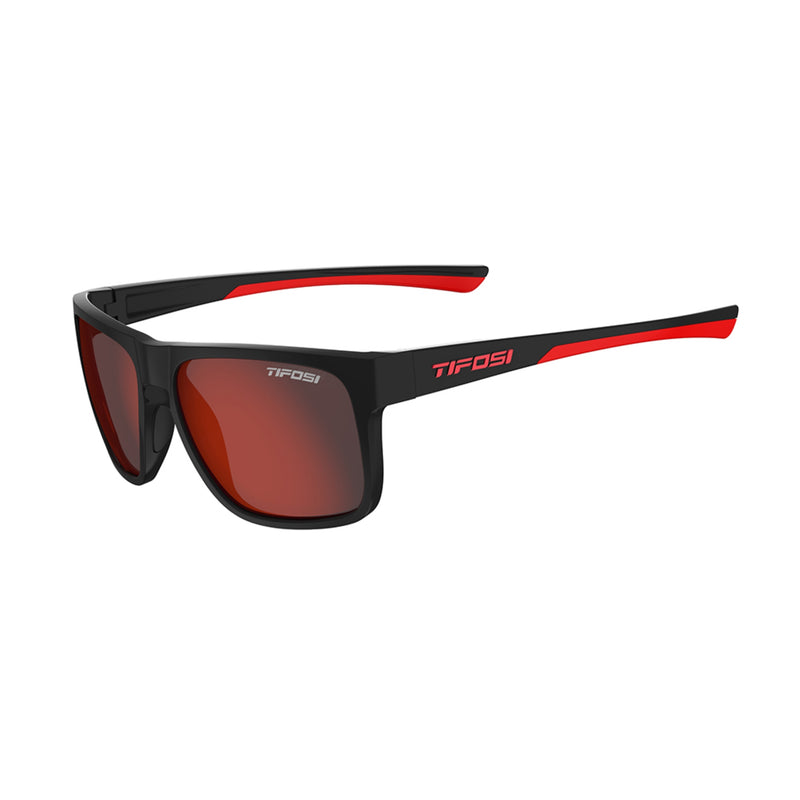 Tifosi Swick Satin Black/Crimson/Smoke Red Lens