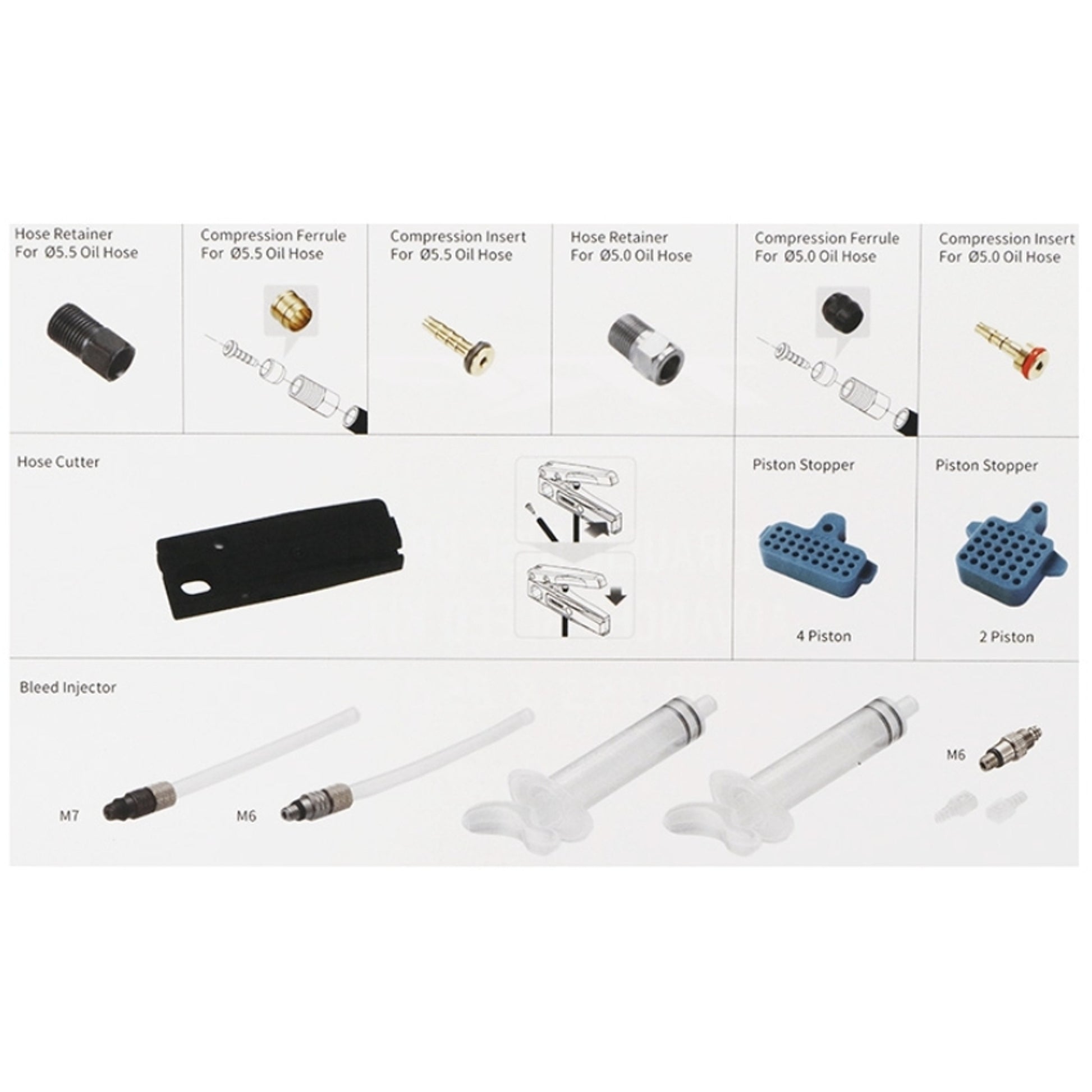 Tektro Disc Bleed Set Advanced (Includes Hose Fittings)