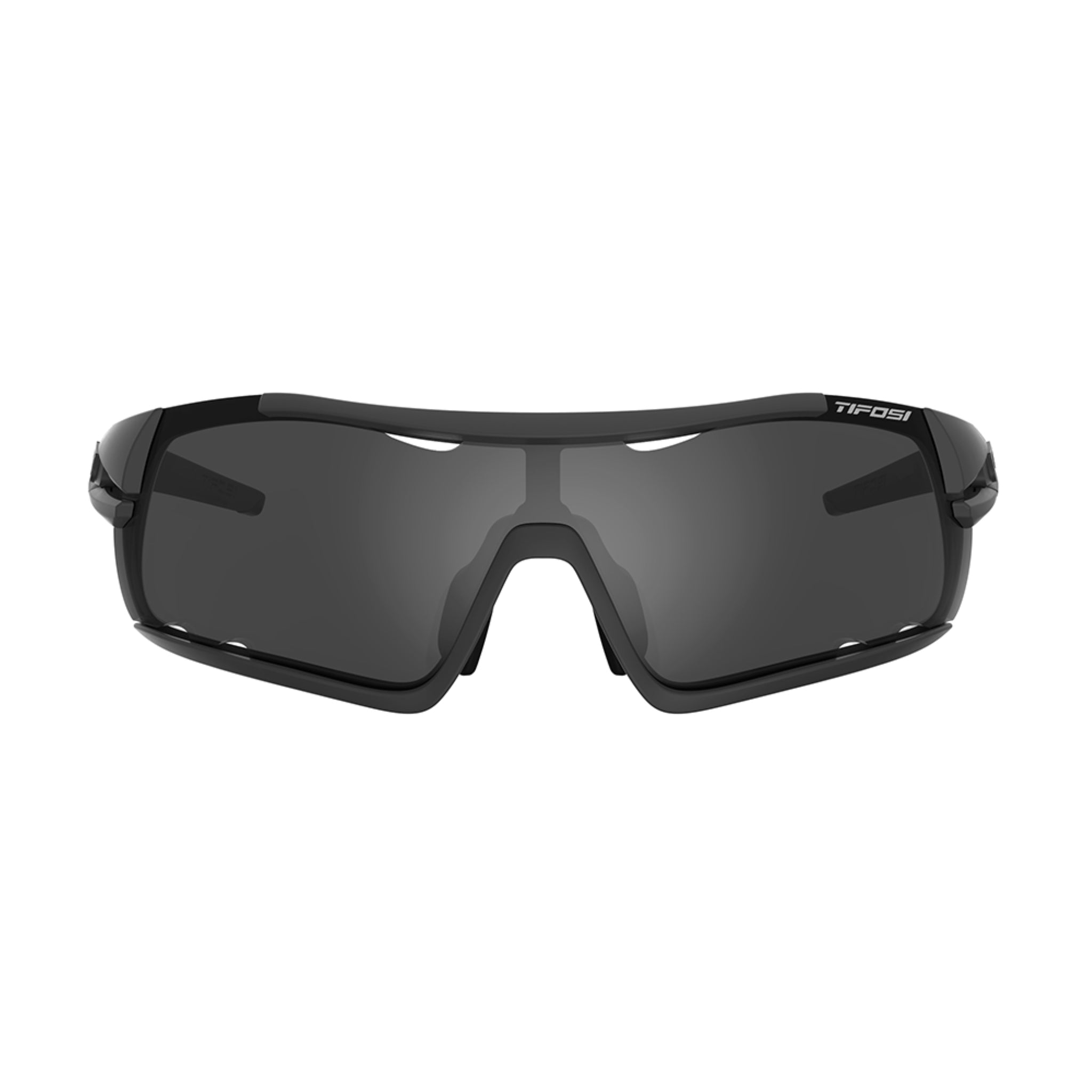 Tifosi Davos Cycling Sunglasses Matt Black/Smoke/AC Red/Clear Lens