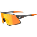 Tifosi Rail Race Sunglasses Satin Vapor With Clarion Orange And Clear Lens