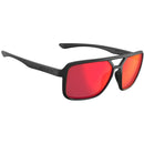Tifosi Salto Sunglasses Blackout With Smoke Red Mirror Lens