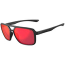 Tifosi Salto Sunglasses Blackout With Smoke Red Mirror Lens