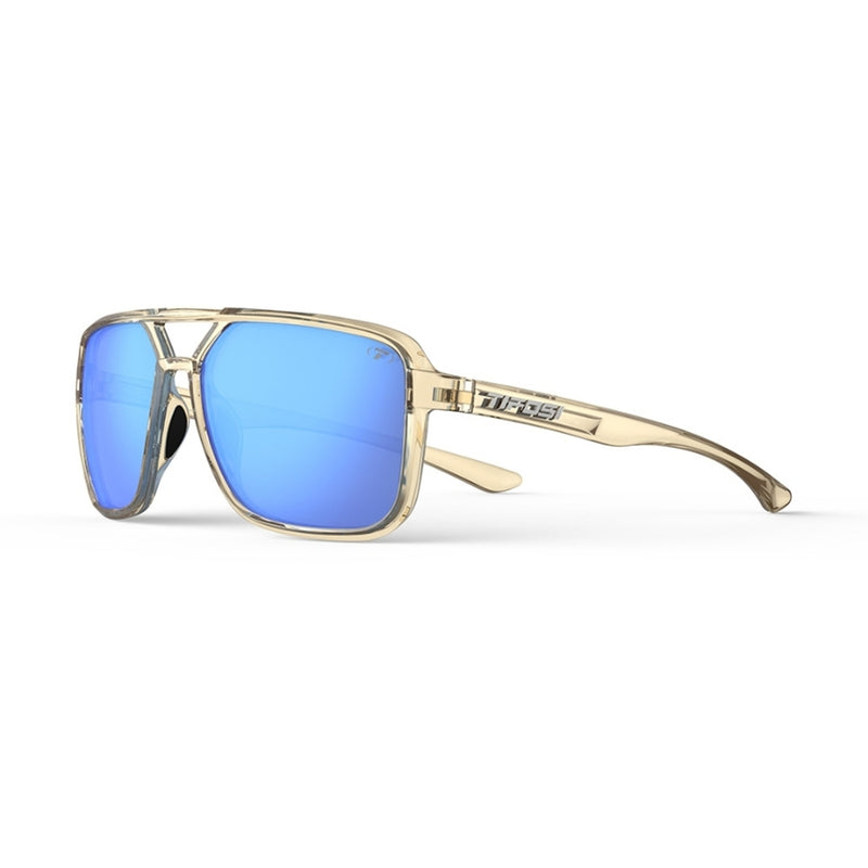Tifosi Salto Sunglasses Golden Ray With Sky Blue Mirror Lens