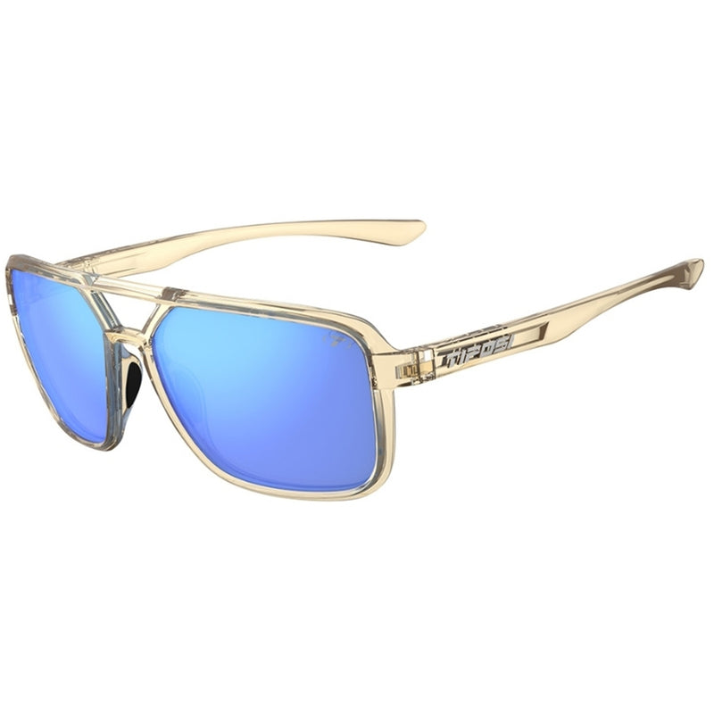 Tifosi Salto Sunglasses Golden Ray With Sky Blue Mirror Lens