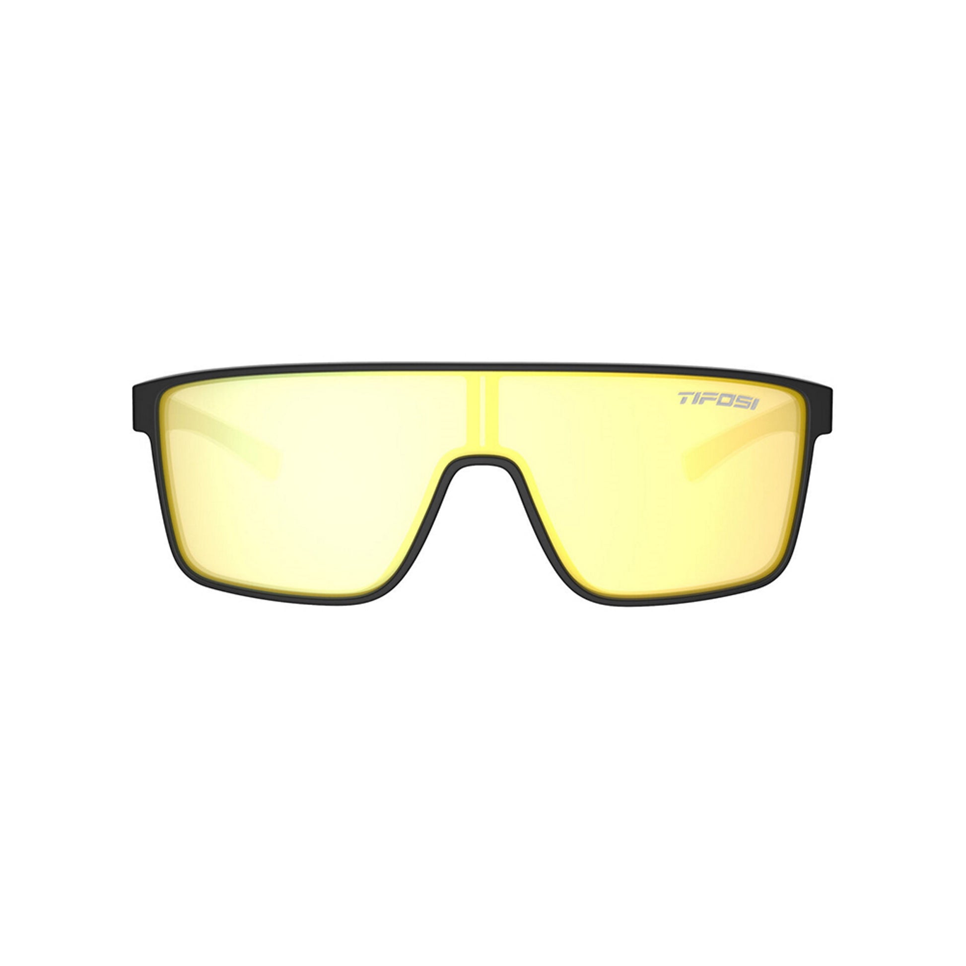 Tifosi Sanctum Sunglasses Sunglasses Matte Black with Smoke Yellow Mirror Lens