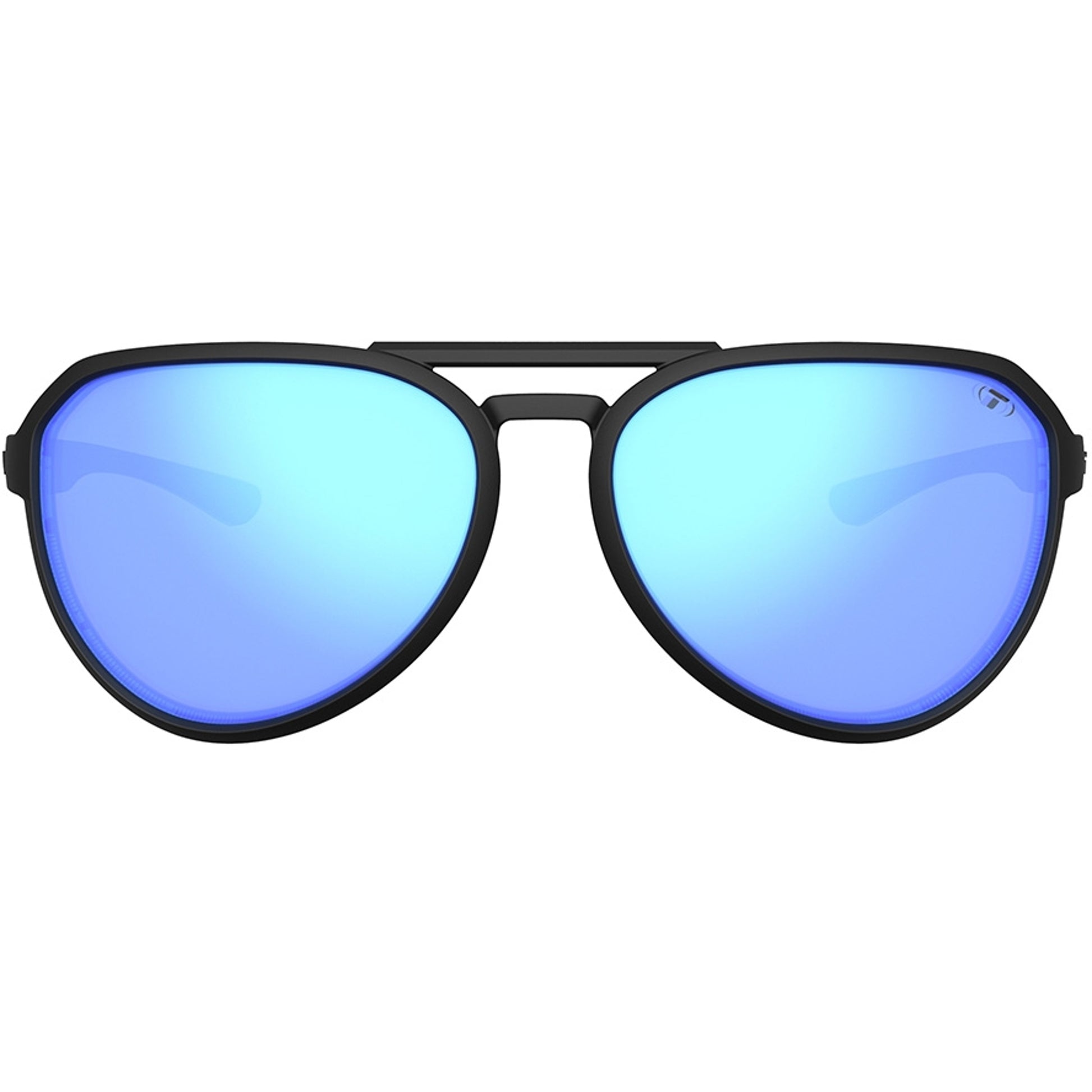 Tifosi Selca Sunglasses BlackOut with Sky Blue Mirror Polarized Lens