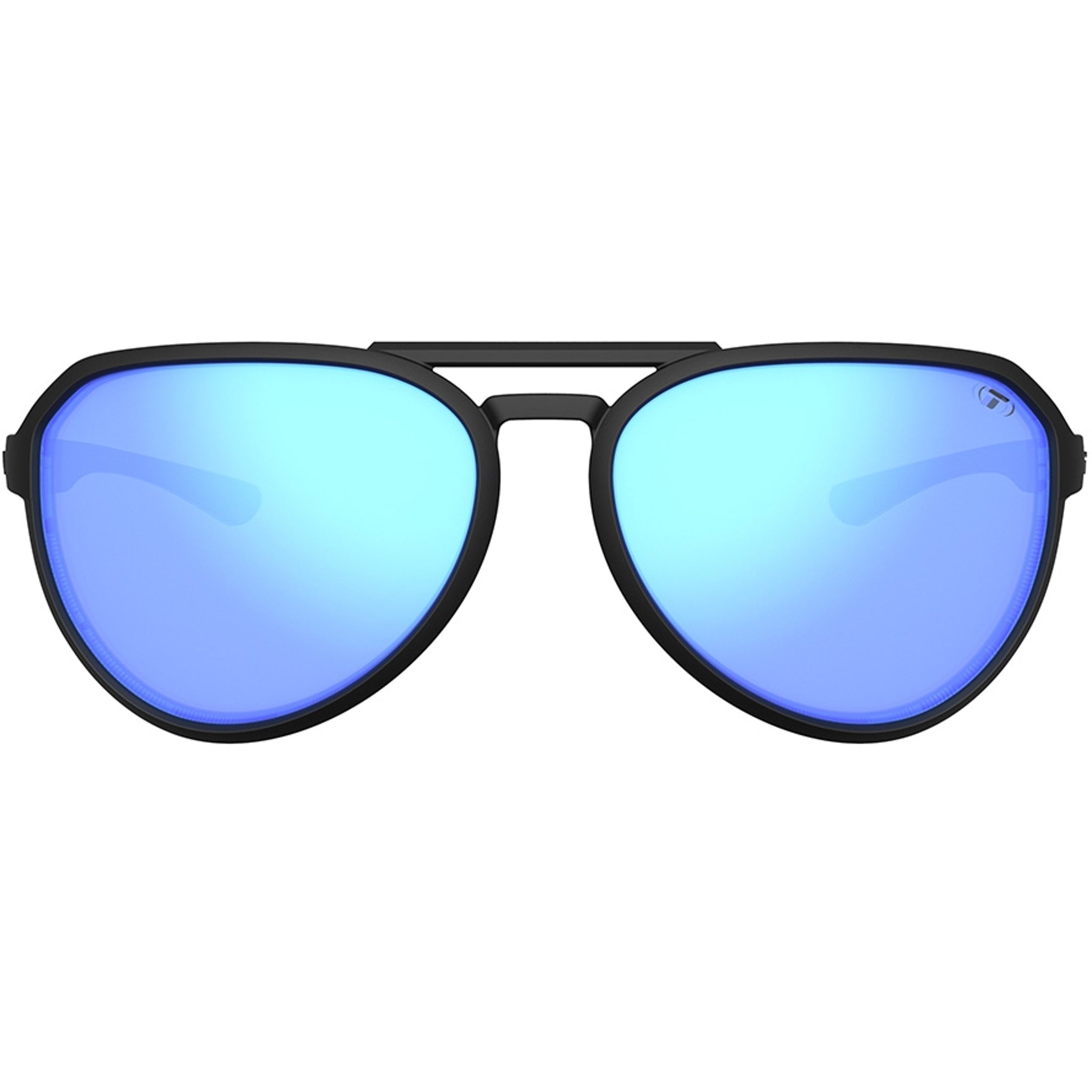 Tifosi Selca Sunglasses BlackOut with Sky Blue Mirror Polarized Lens
