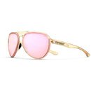 Tifosi Selca Sunglasses Crystal Brown With Pink Mirror Lens