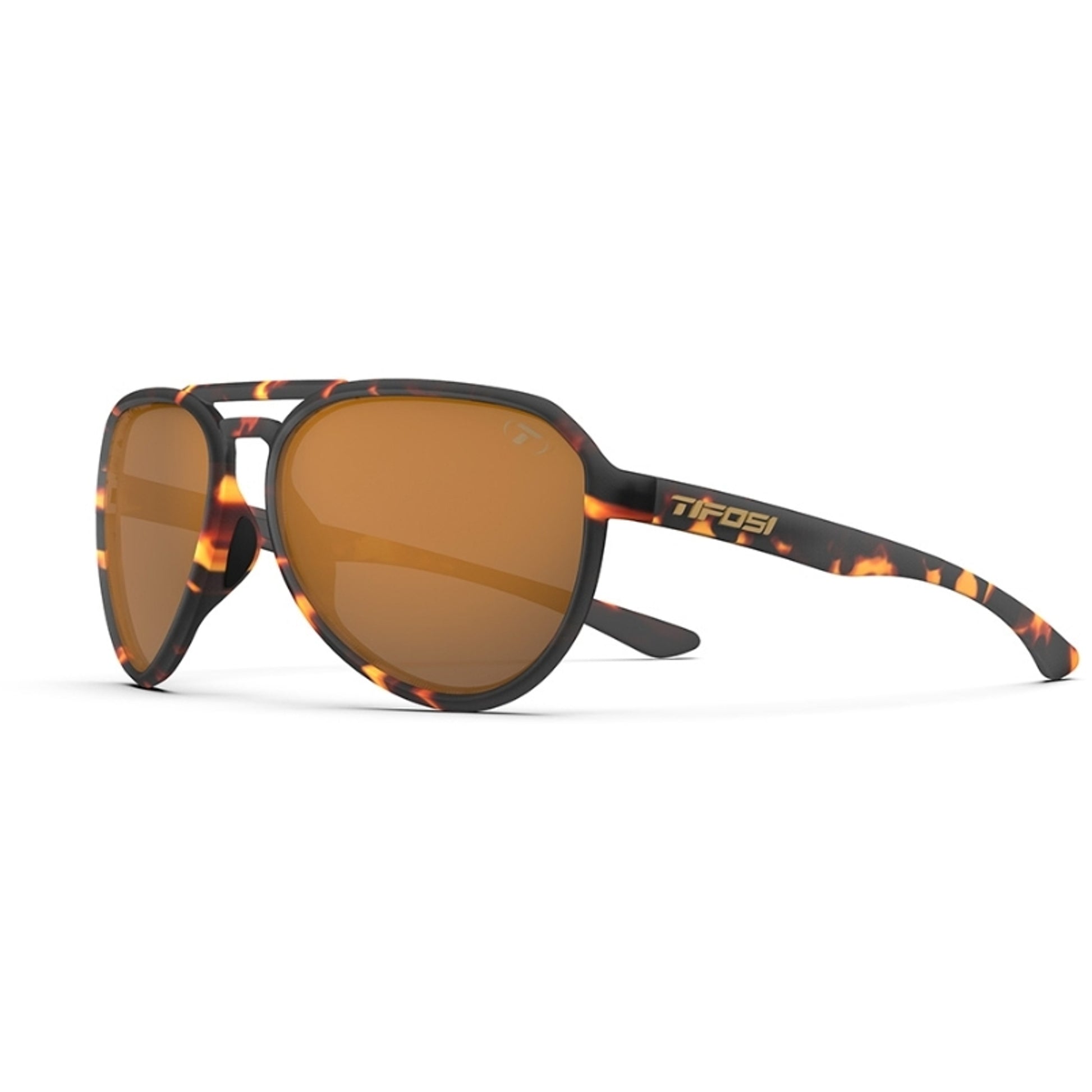 Tifosi Selca Sunglasses Matte Tortoise With Brown Lens