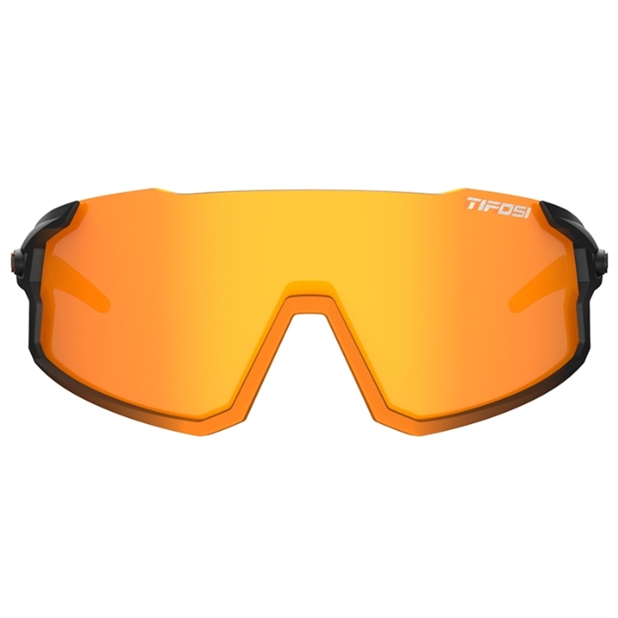 Tifosi Stash Sunglasses Black Orange Fade with Clarion Orange, Red and Clear Lens
