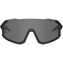 Tifosi Stash Sunglasses Blackout with Smoke, Red and Clear Lens