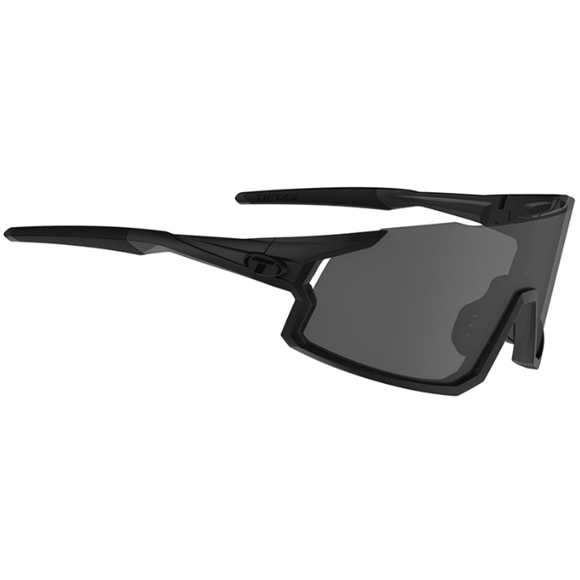 Tifosi Stash Sunglasses Blackout with Smoke, Red and Clear Lens