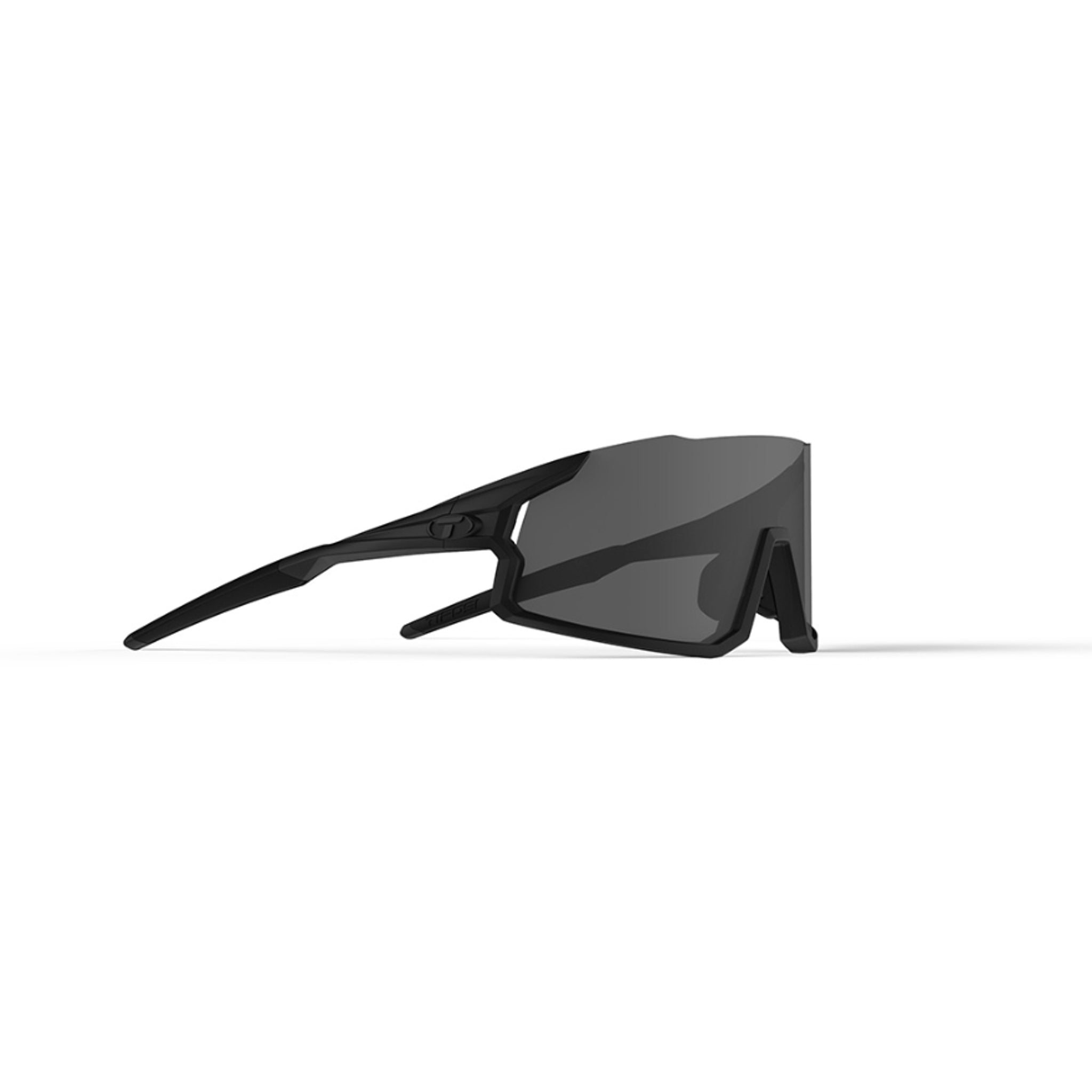 Tifosi Stash Sunglasses Blackout with Smoke, Red and Clear Lens