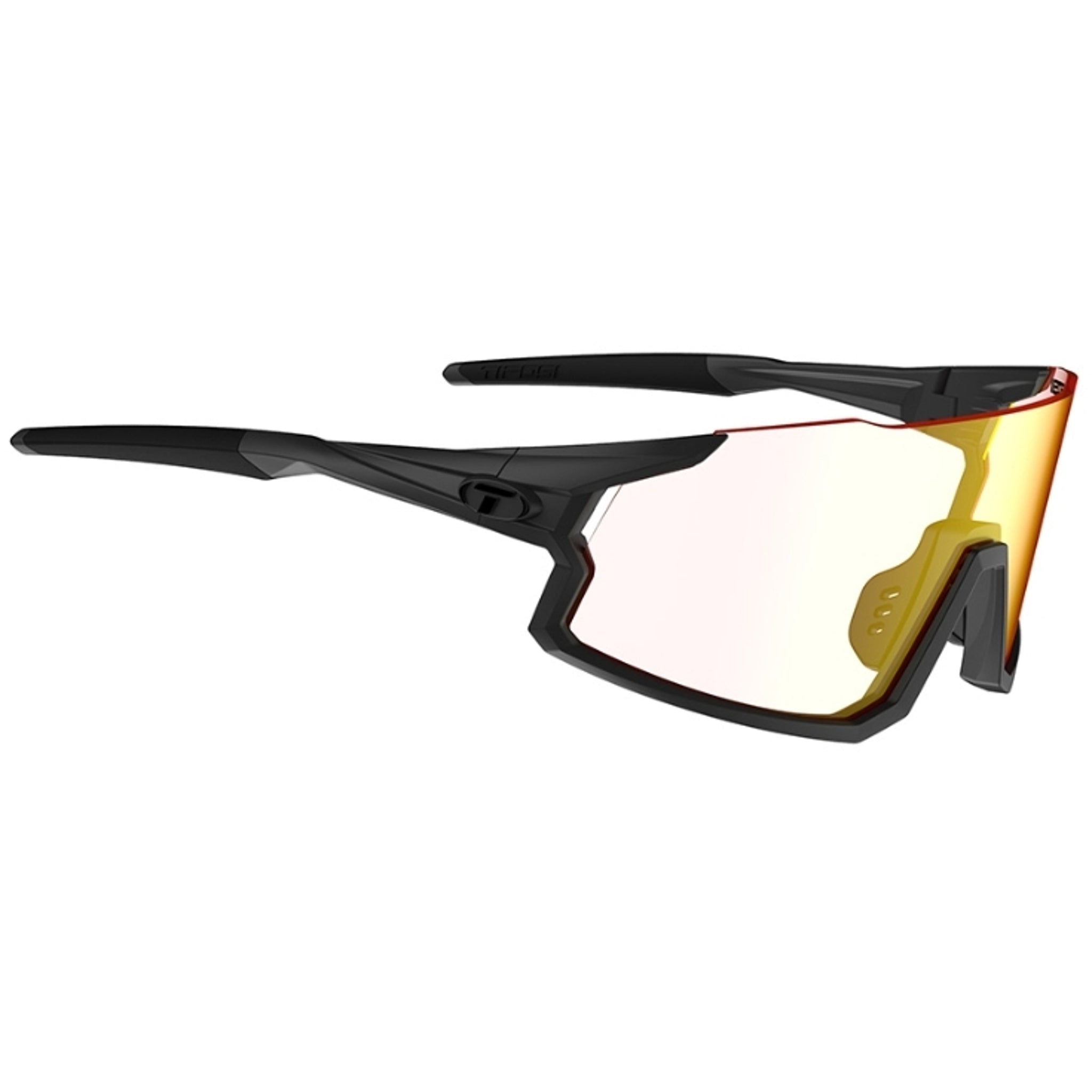 Tifosi Stash Sunglasses Matte Gunmetal With Clarion Red Fototec Lens