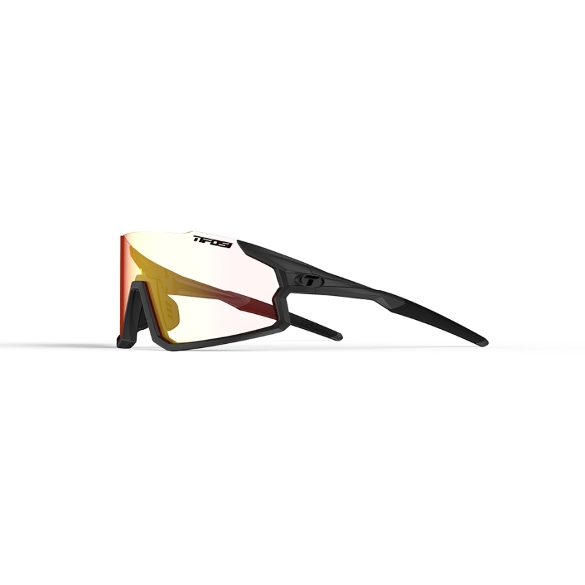 Tifosi Stash Sunglasses Matte Gunmetal With Clarion Red Fototec Lens