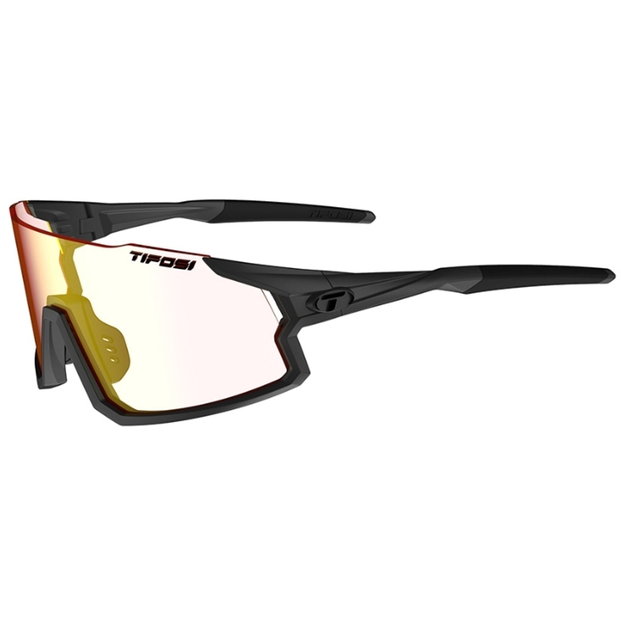Tifosi Stash Sunglasses Matte Gunmetal With Clarion Red Fototec Lens