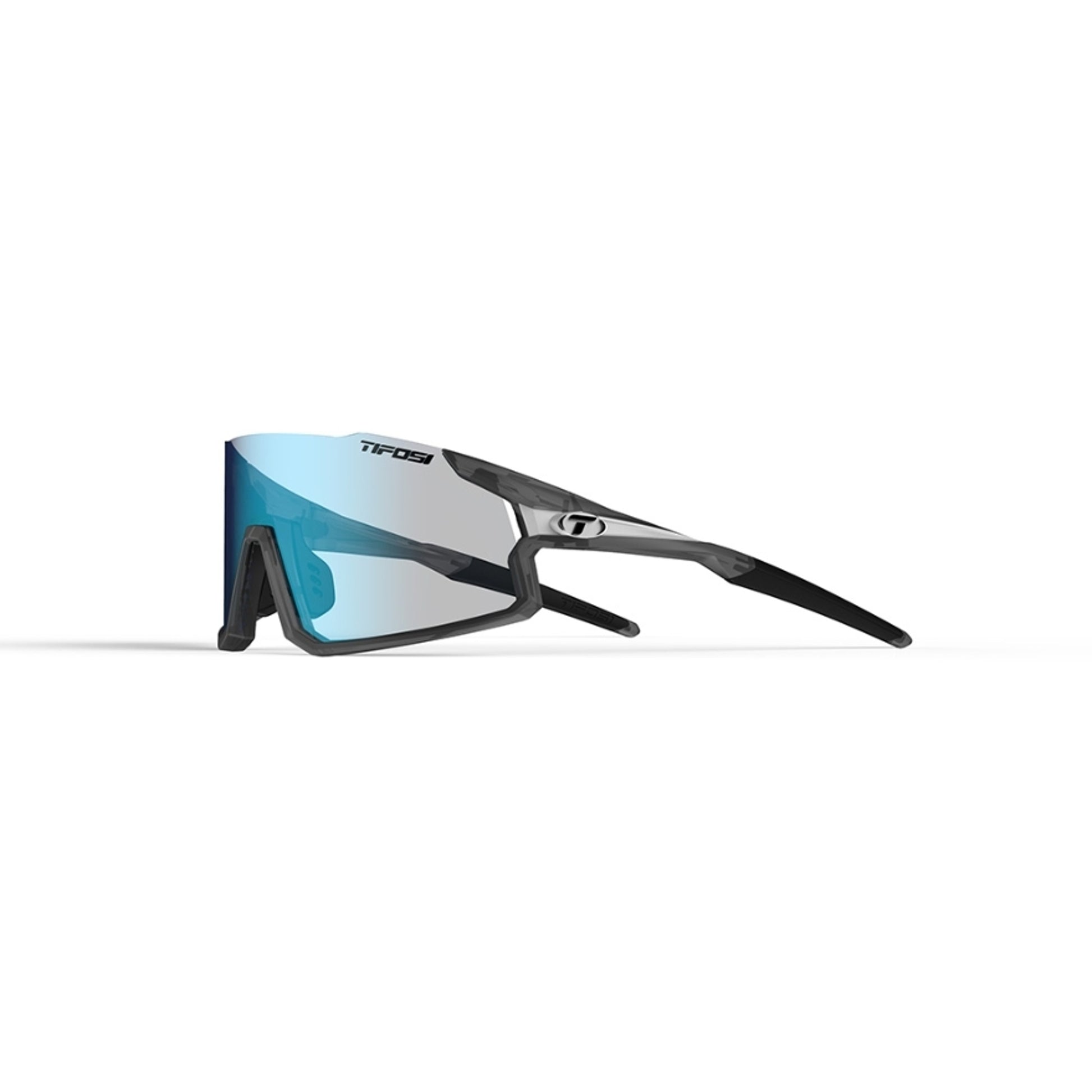 Tifosi Stash Sunglasses Matte Smoke With Clarion Blue Fototec Lens