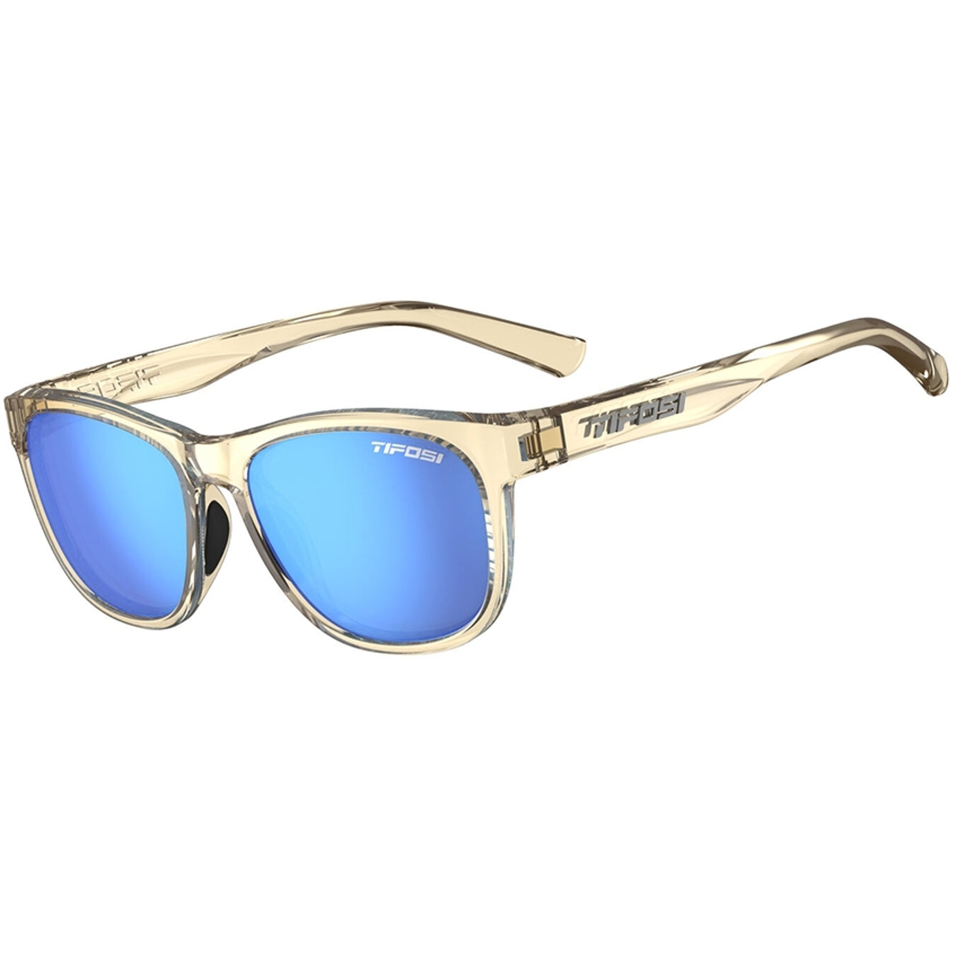 Tifosi Swank Sunglasses Golden Ray with Sky Blue Mirror Lens