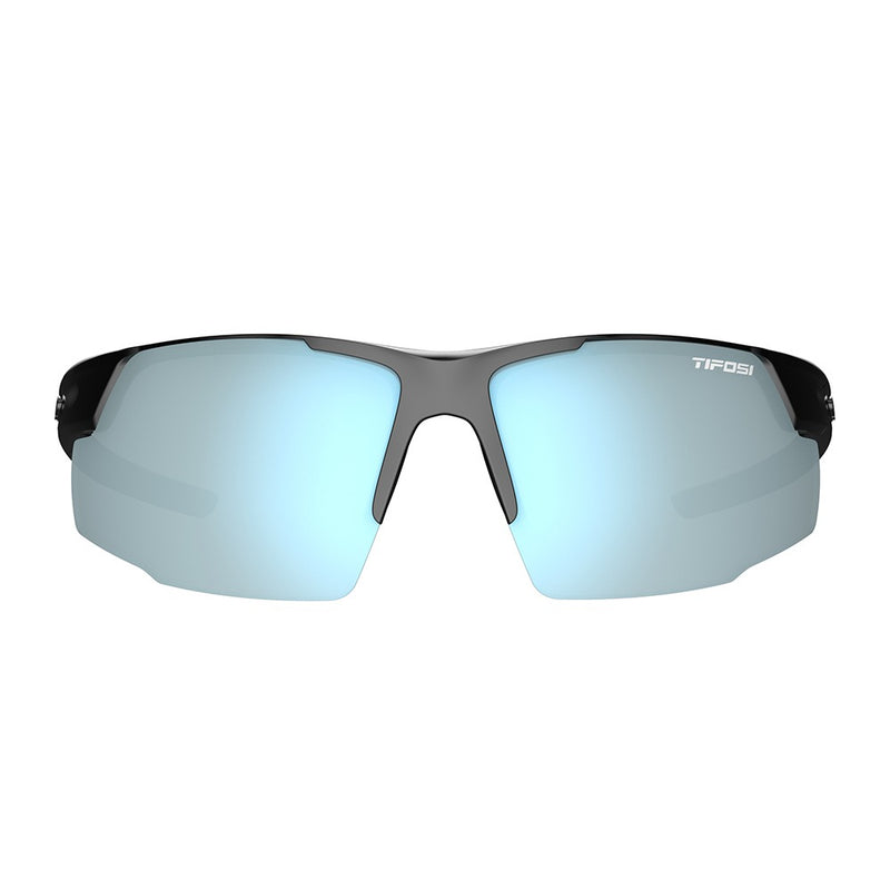 Tifosi Centus Sports Sunglasses Gloss Black/Smoke Bright Blue