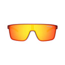 Tifosi Sanctum Sunglasses Crystal Red Fade with Smoke Red Mirror Lens