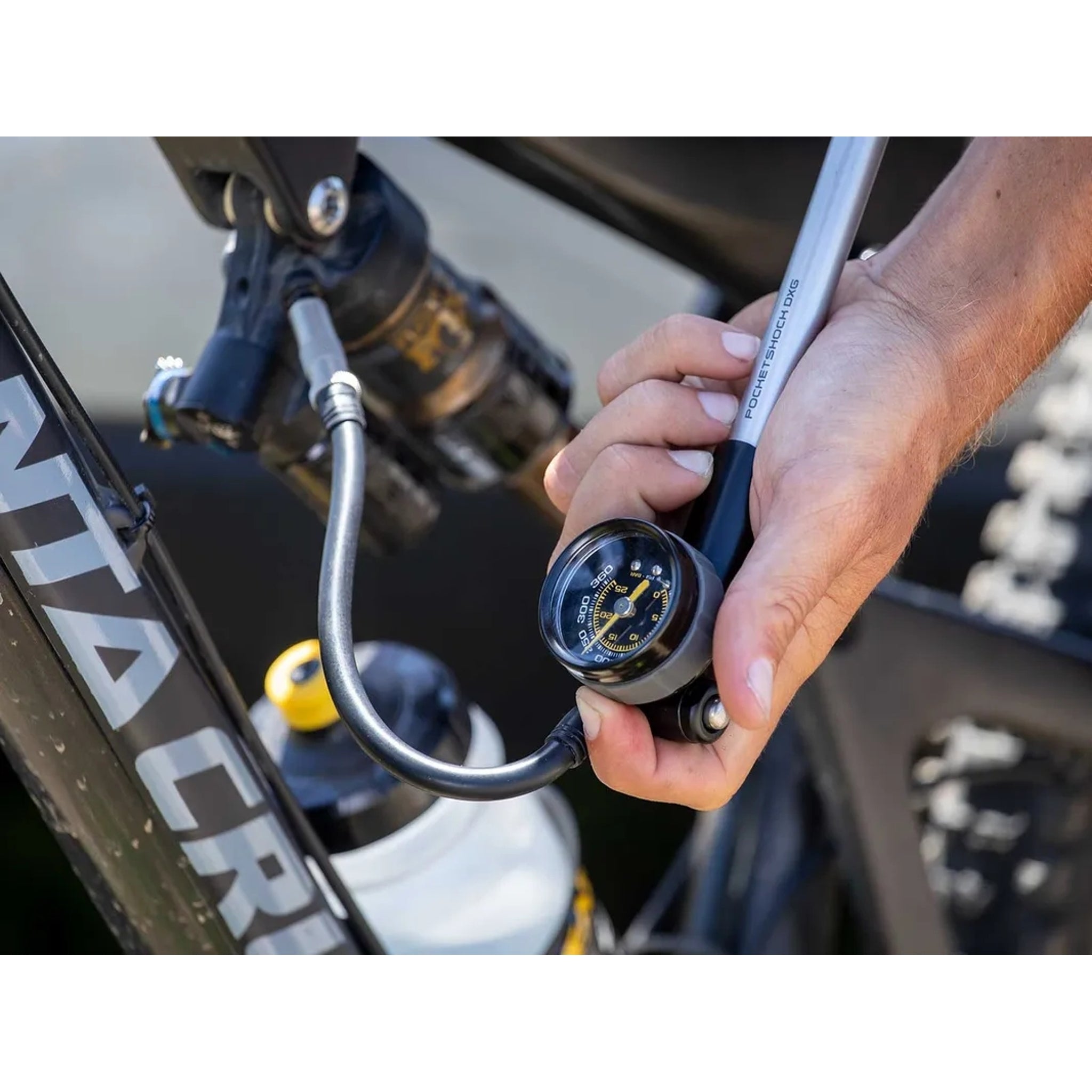 Topeak Pocketshock DXG Shock Pump with Dial Gauge