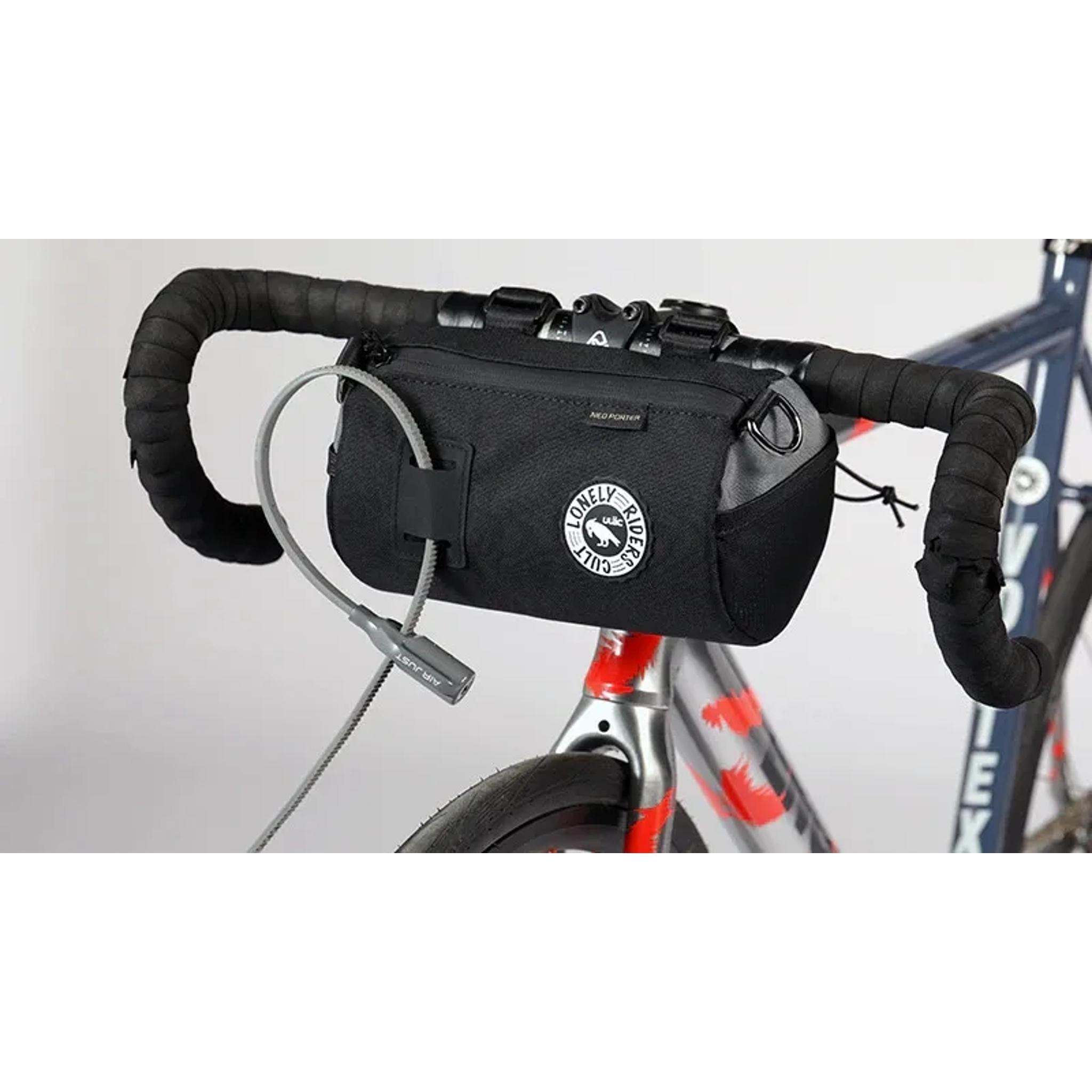 ULAC Neo Porter Coursier Handlebar Bag 2.7L with Carabiner Black/Grey