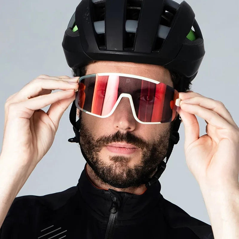 ULAC Neo Vue Hoko Sunglasses Off White/Rally Red Photochromic