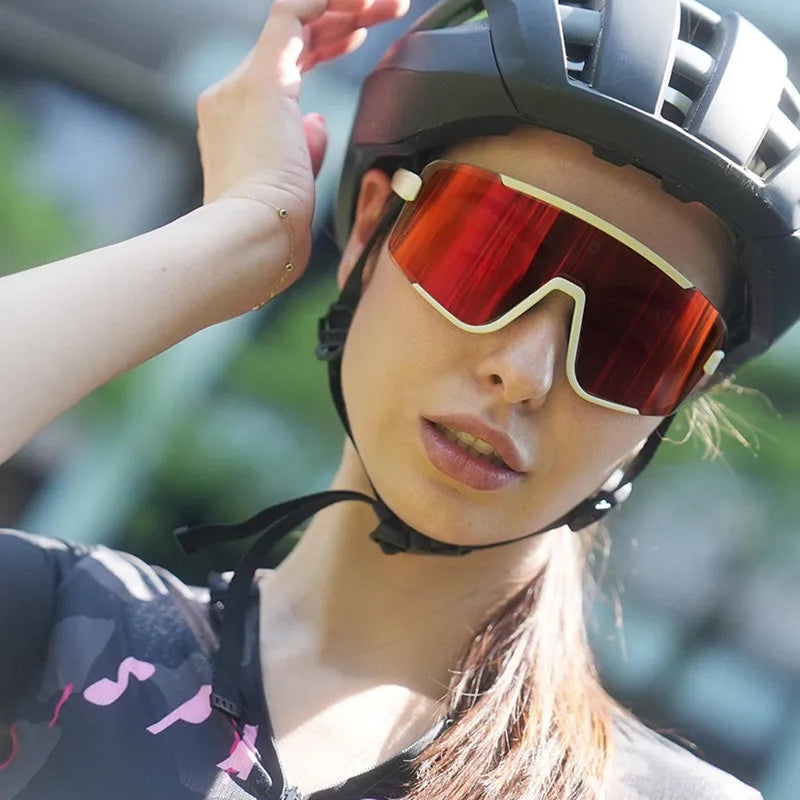ULAC Neo Vue Hoko Sunglasses Off White/Rally Red Photochromic