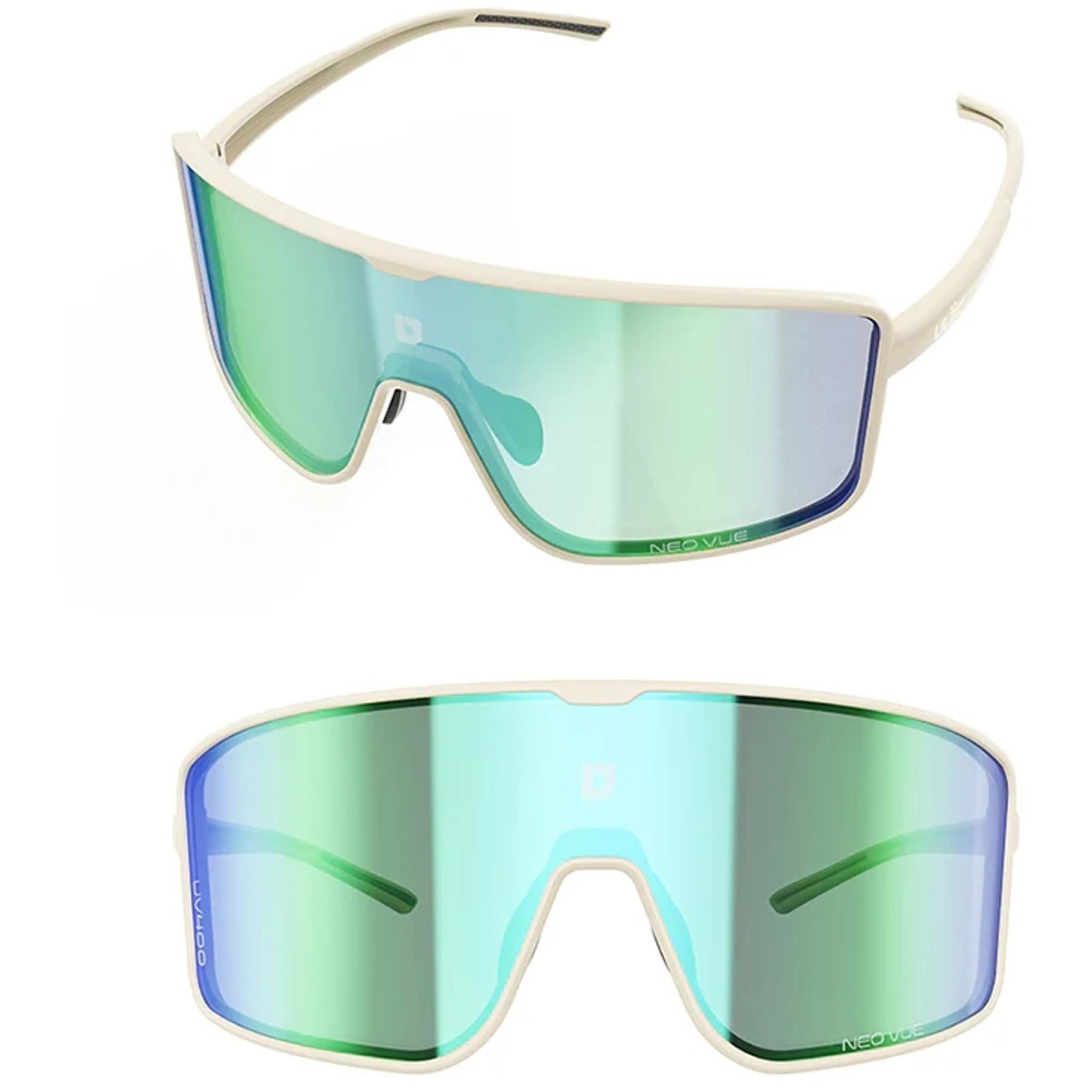 ULAC Neo Vue Otaku Sunglasses Off White/Boost Blue Photochromic