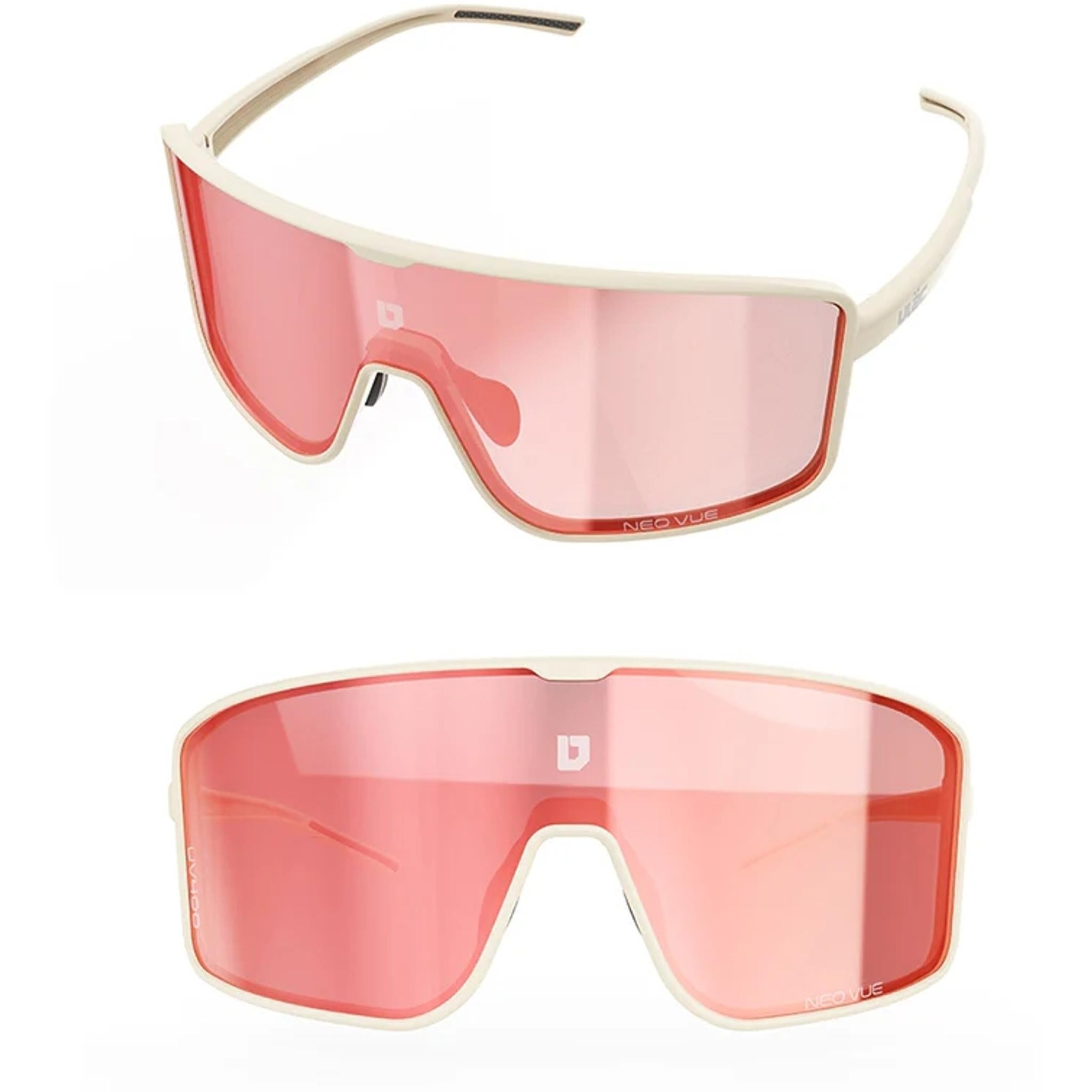 ULAC Neo Vue Otaku Sunglasses Off White/Rally Red Photochromic