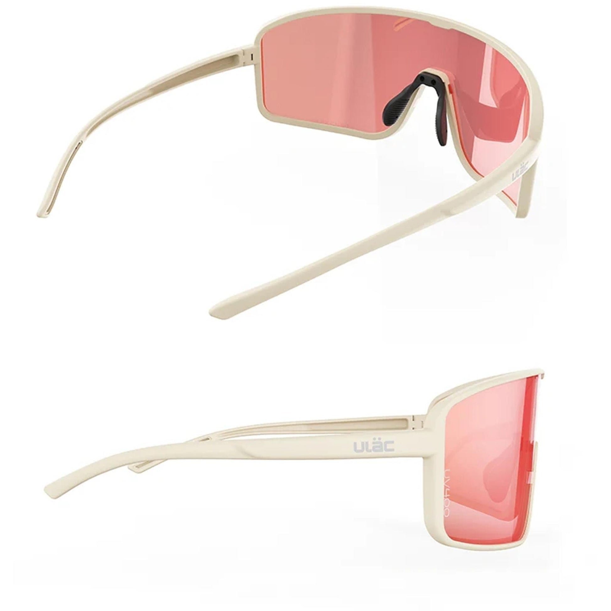 ULAC Neo Vue Otaku Sunglasses Off White/Rally Red Photochromic