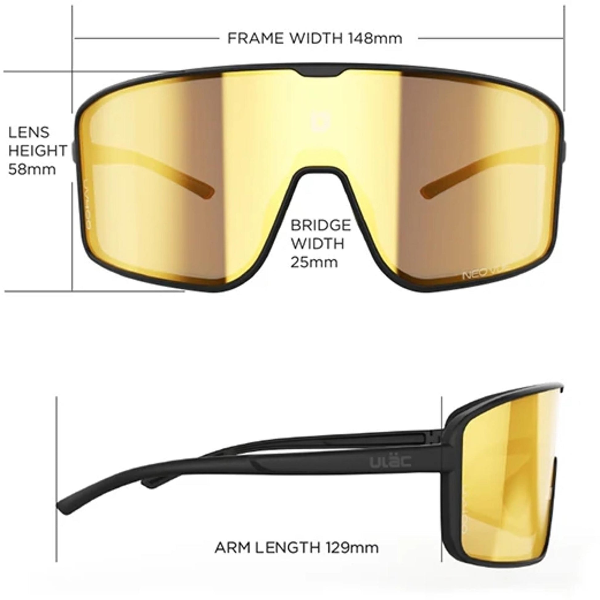 ULAC Neo Vue Otaku Sunglasses Off White/Rally Red Photochromic