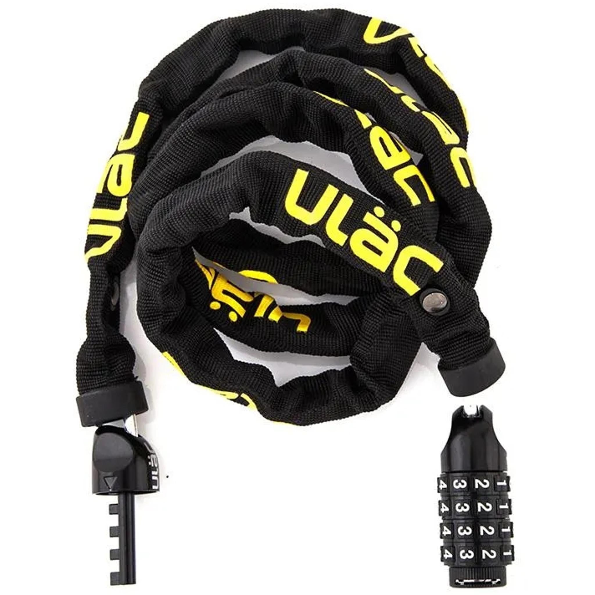 ULAC 52nd Street Combo Chain Lock 4mm x 120cm Bumblebee