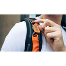 ULAC Piccadilly Carabiner Combo Lock + Cable 4mm x 120cm Orange